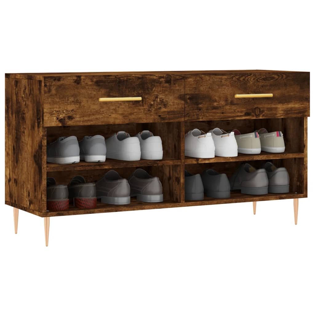 Skobenk røkt eik 102x35x55 cm konstruert tre