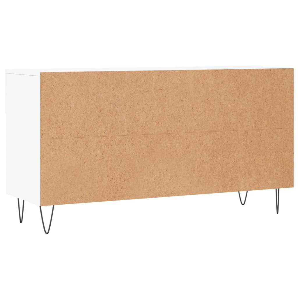 Skobenk hvit 102x35x55 cm konstruert tre