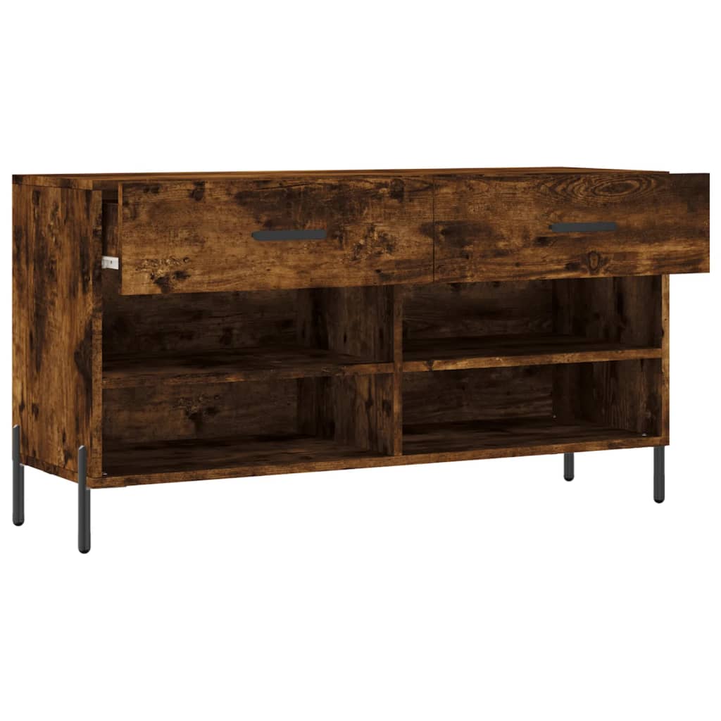 Skobenk røkt eik 102x35x55 cm konstruert tre