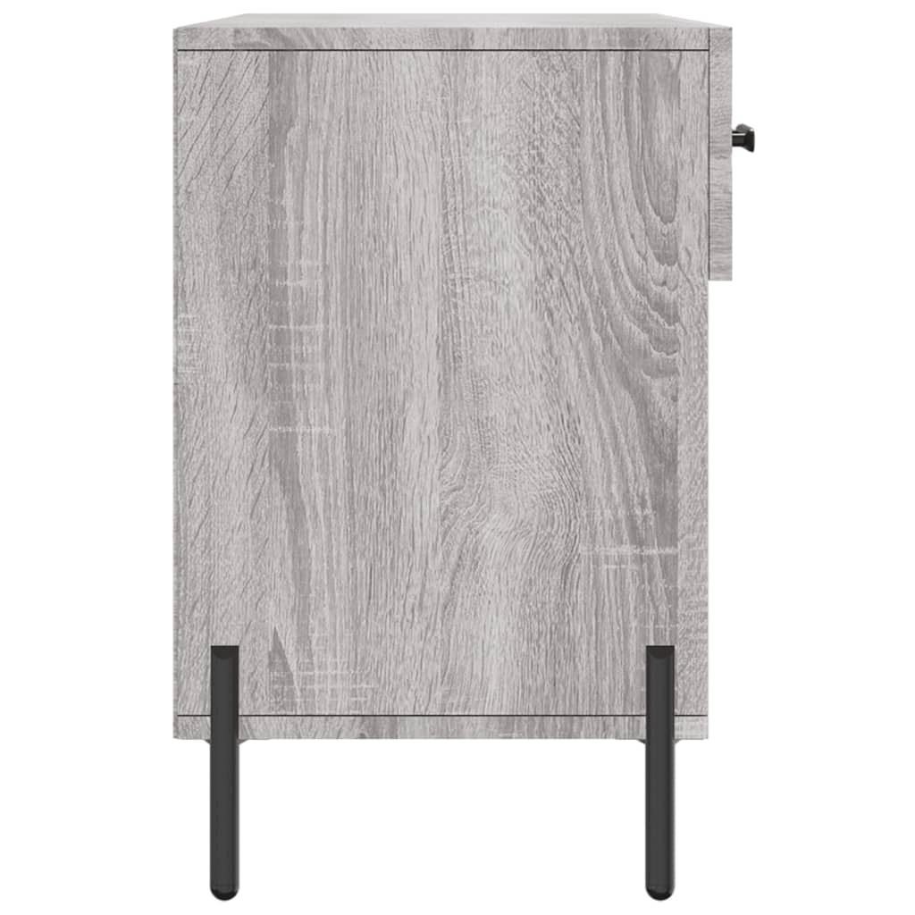 Skoskap grå sonoma 102x35x55 cm konstruert tre