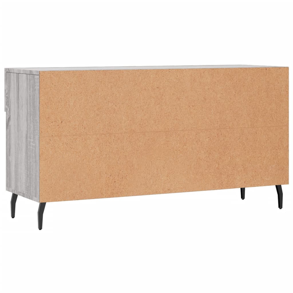 Skoskap grå sonoma 102x35x55 cm konstruert tre