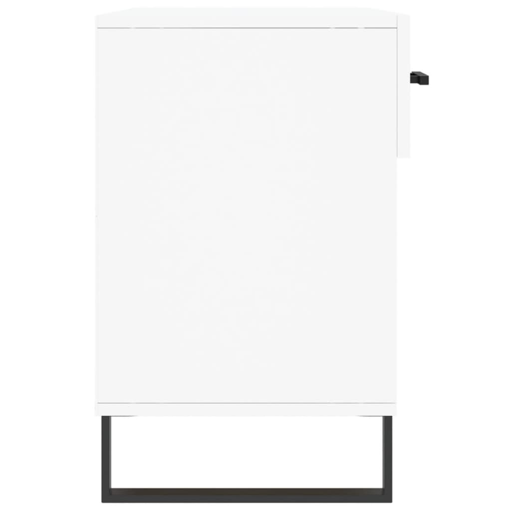 Skobenk hvit 102x35x55 cm konstruert tre