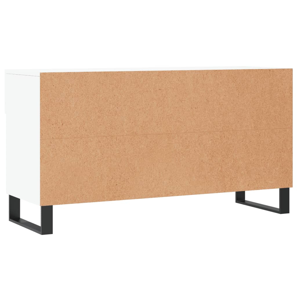 Skobenk hvit 102x35x55 cm konstruert tre