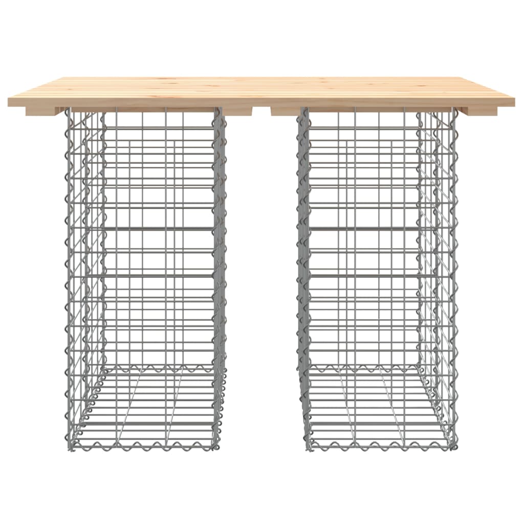 Hagebord gabiondesign 100x70x72 cm heltre furu