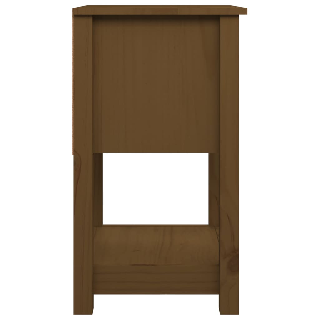 Nattbord honningbrun 40x35x61,5 cm heltre furu