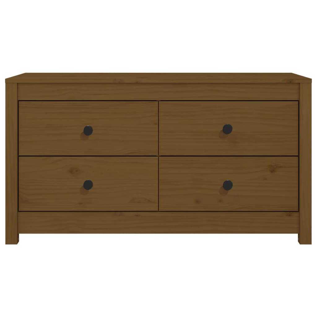 Sideskap honningbrun 100x40x54 cm heltre furu
