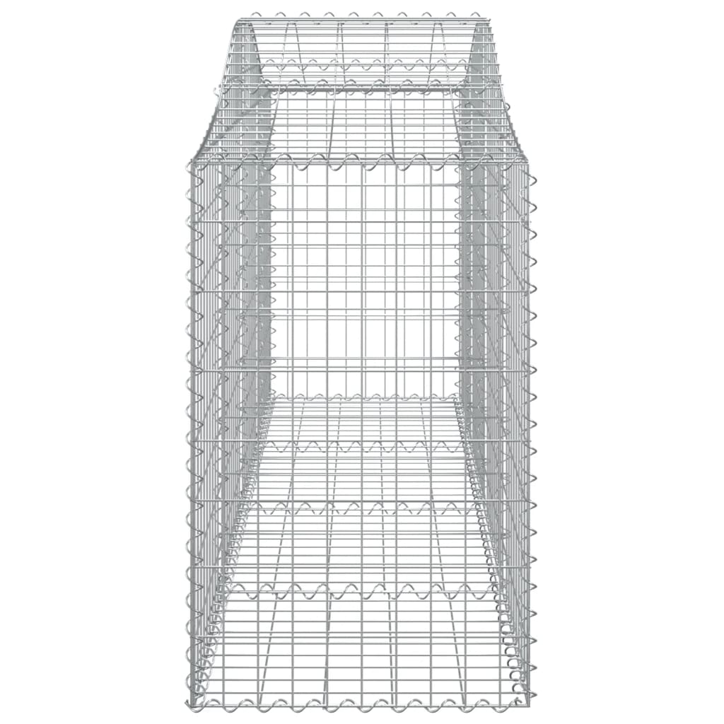 Gabionkurver buede 20 stk 200x50x80/100 cm galvanisert jern