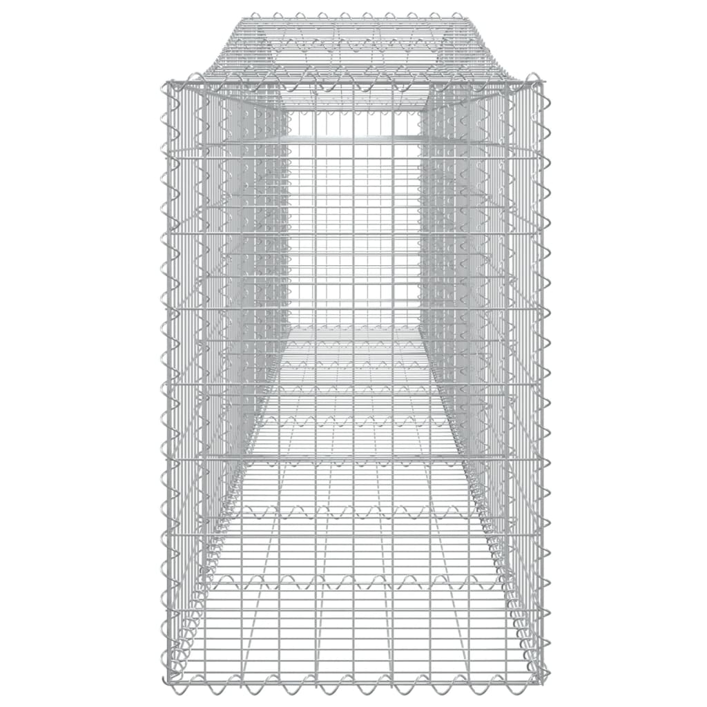Gabionkurver buede 10 stk 400x50x80/100 cm galvanisert jern