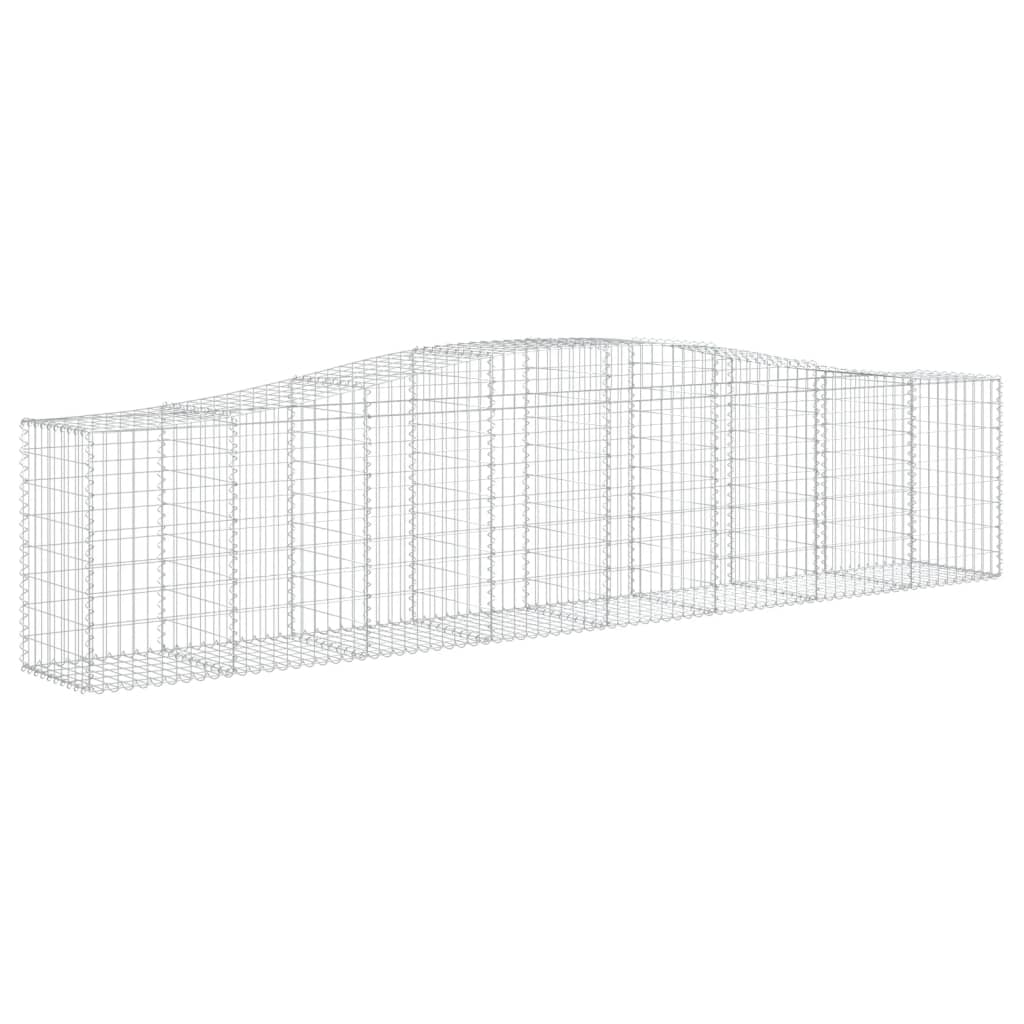 Gabionkurver buede 25 stk 400x50x80/100 cm galvanisert jern