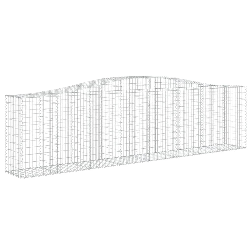 Gabionkurver buede 5 stk 400x50x100/120 cm galvanisert jern