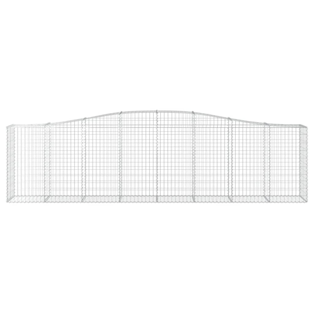 Gabionkurver buede 6 stk 400x50x100/120 cm galvanisert jern