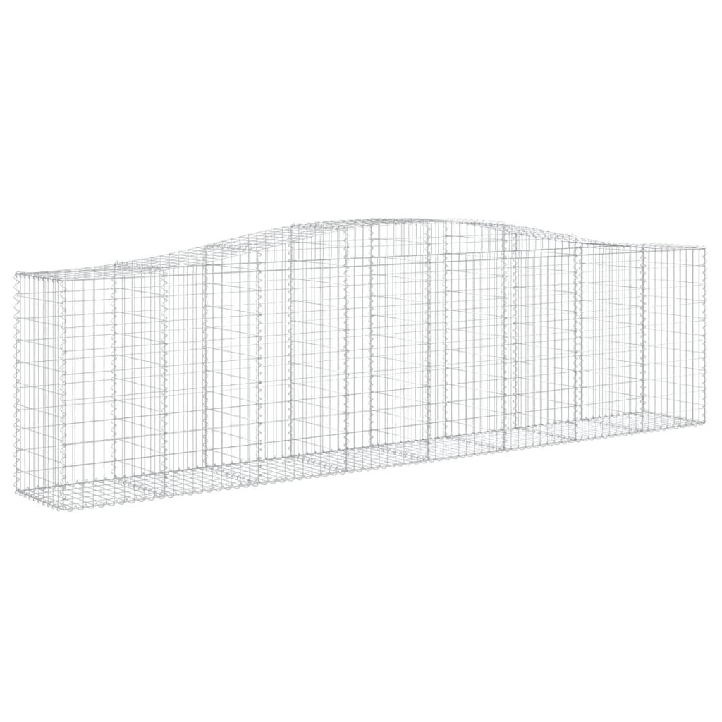 Gabionkurver buede 20 stk 400x50x100/120 cm galvanisert jern