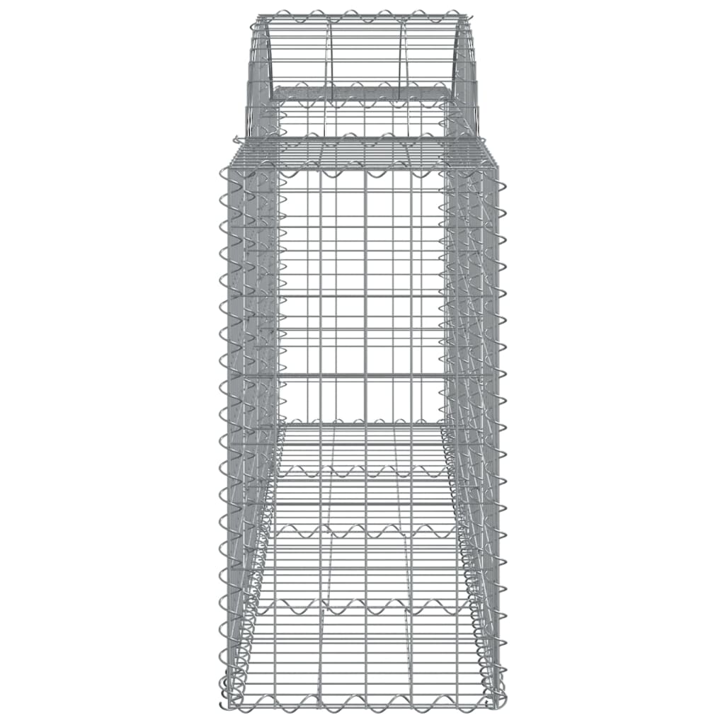 Gabionkurver buede 2 stk 200x50x80/100 cm galvanisert jern