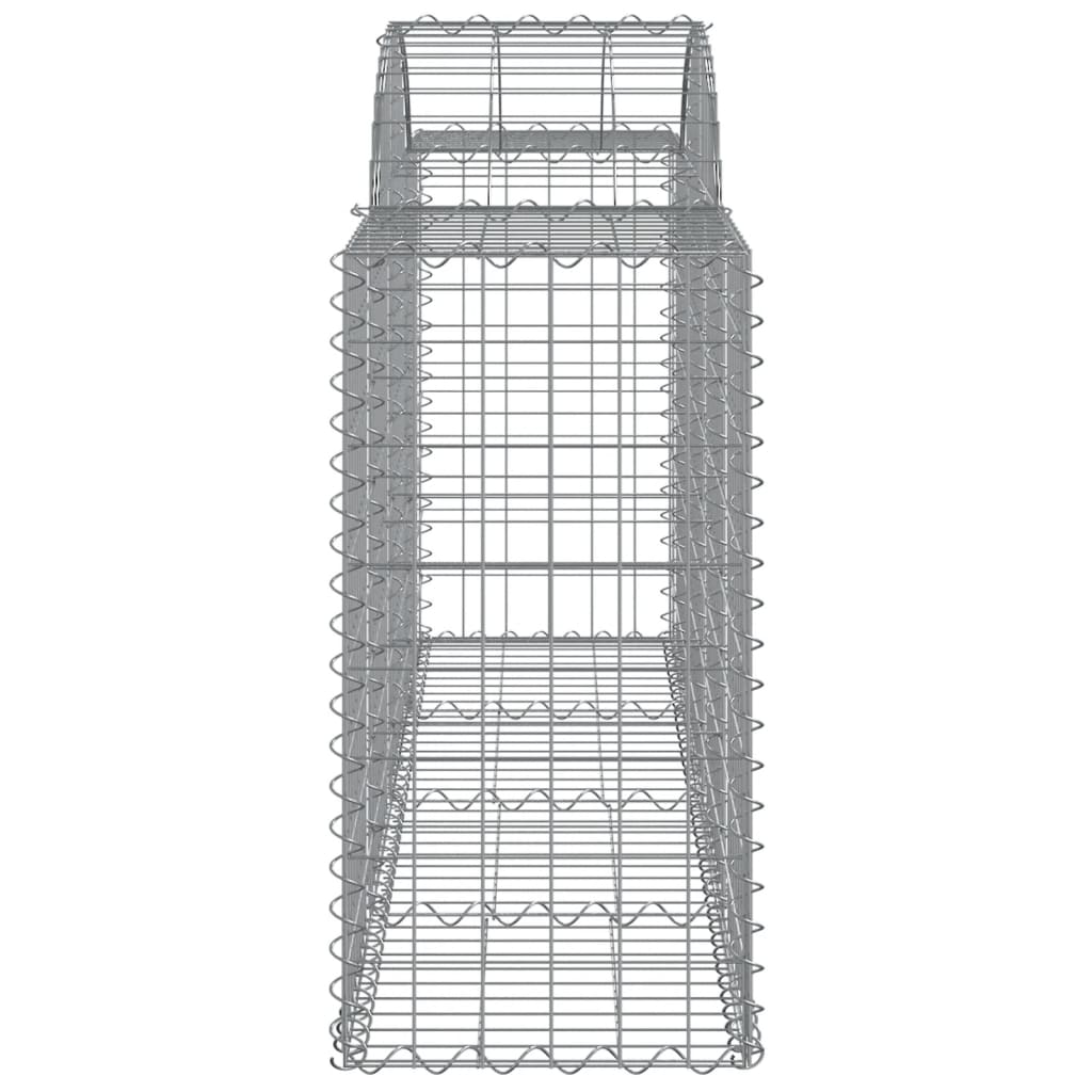 Gabionkurver buede 11 stk 200x50x80/100 cm galvanisert jern