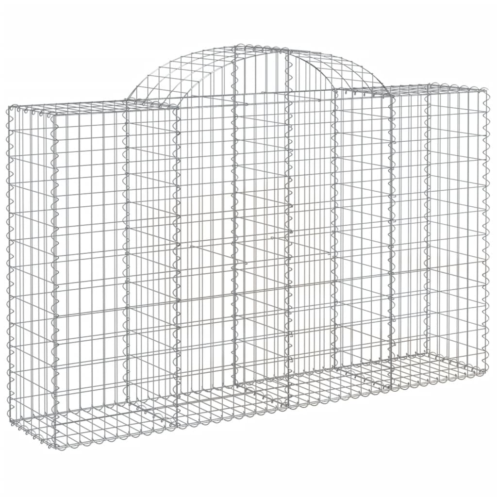Gabionkurver buede 13 stk 200x50x120/140 cm galvanisert jern