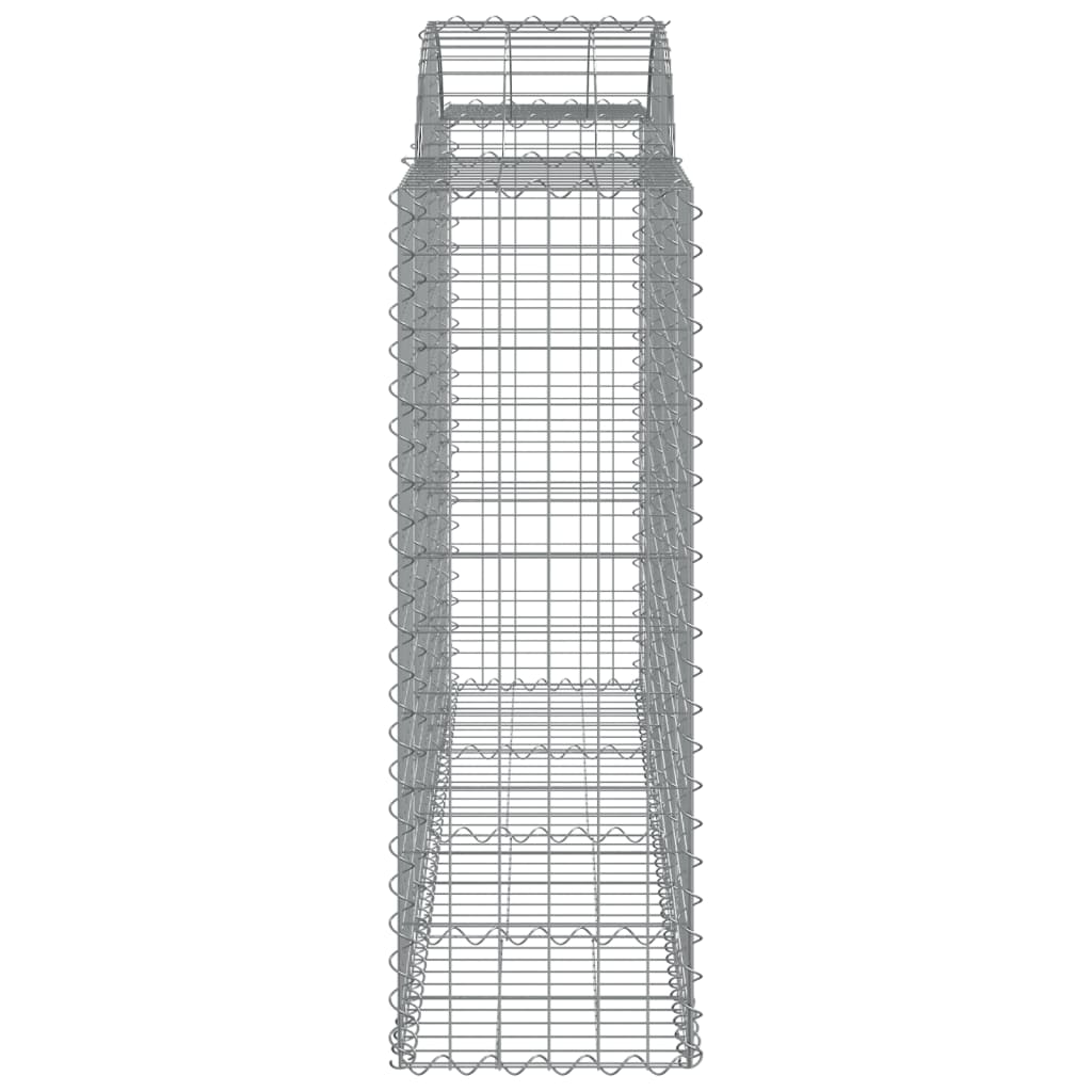 Gabionkurver buede 15 stk 200x50x120/140 cm galvanisert jern