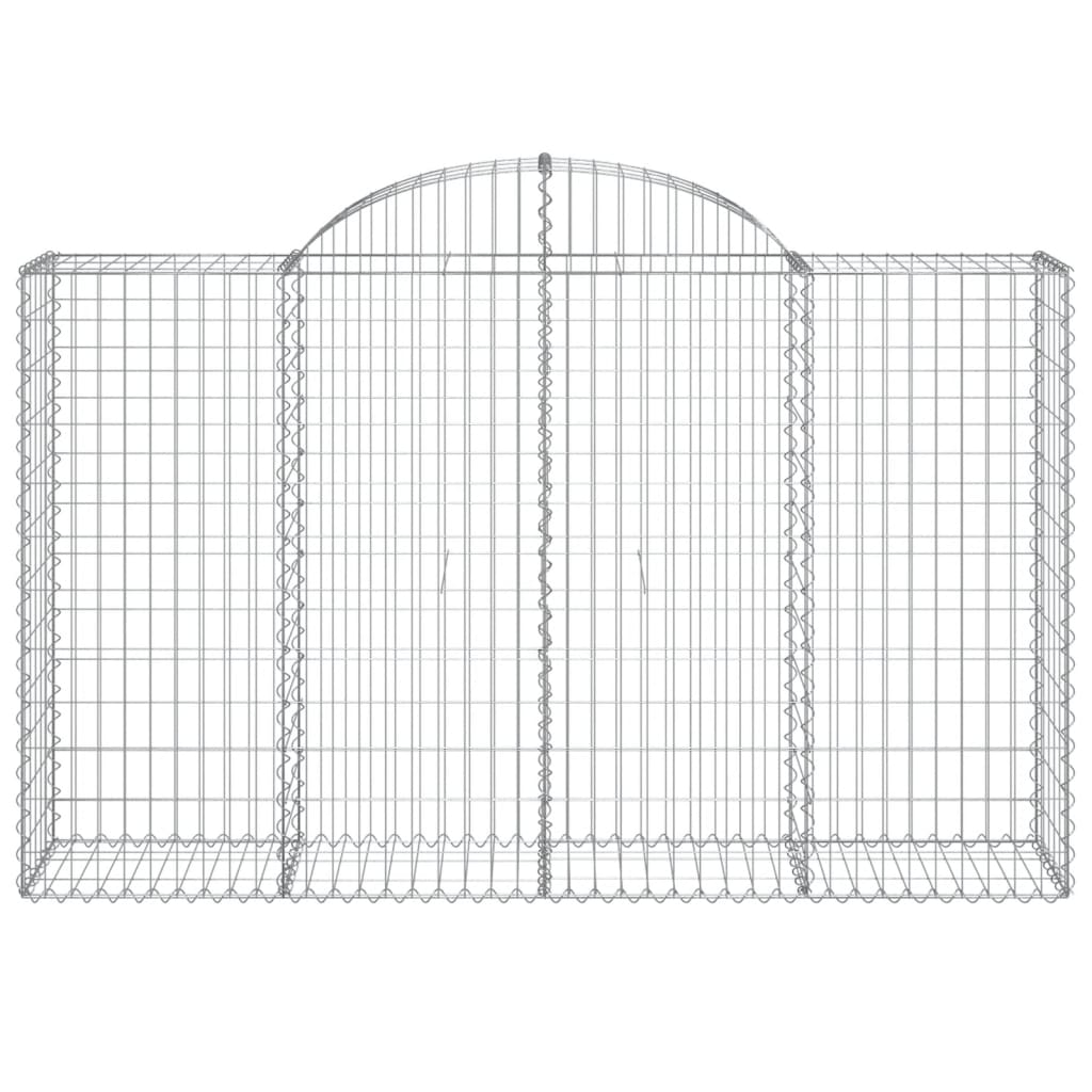 Gabionkurver buede 20 stk 200x50x120/140 cm galvanisert jern
