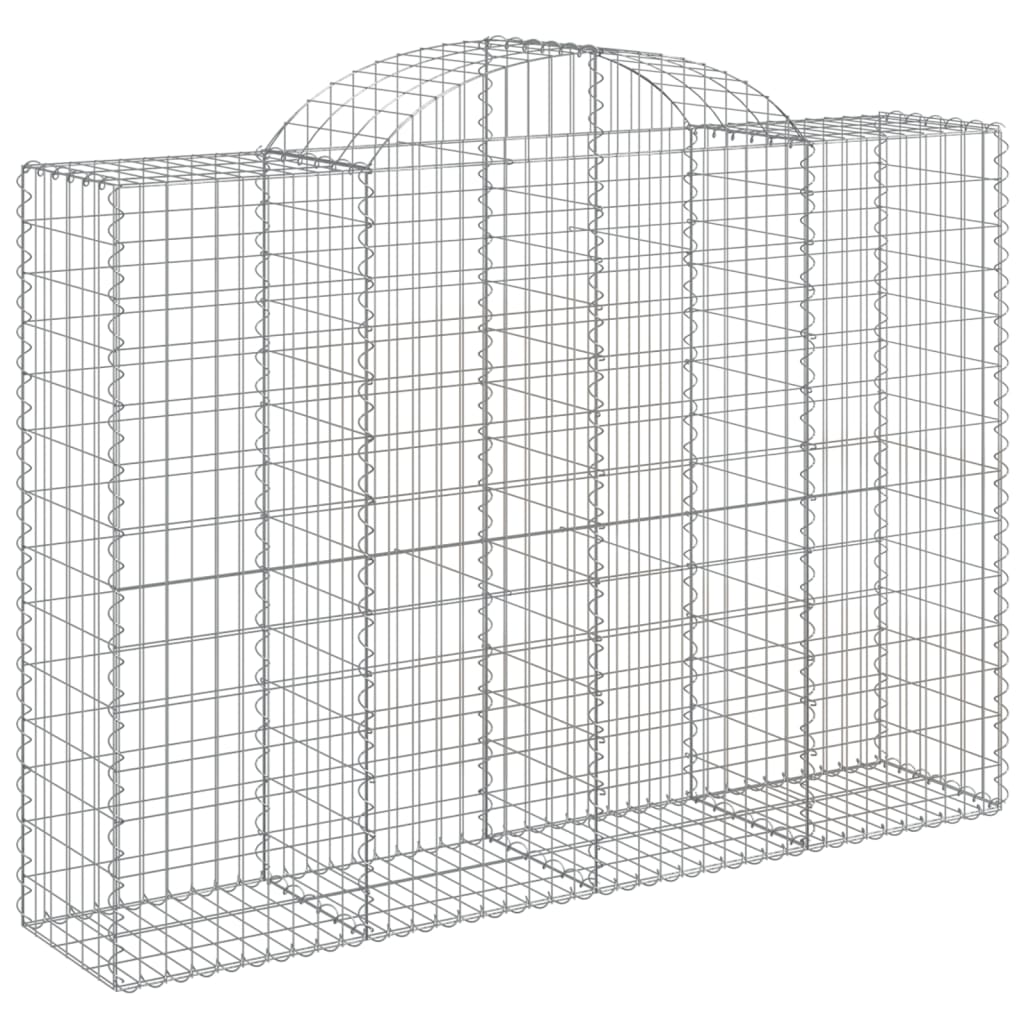 Gabionkurver buede 11 stk 200x50x140/160 cm galvanisert jern