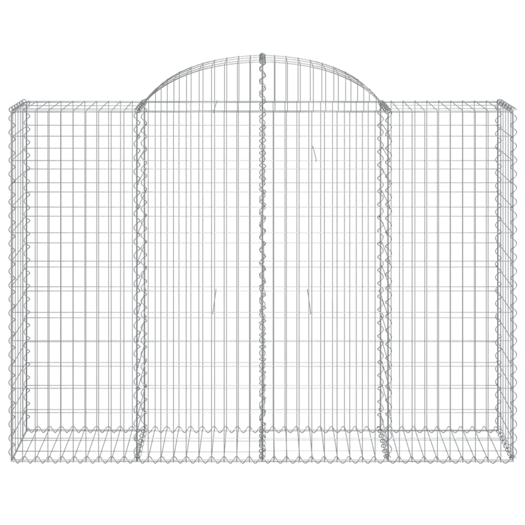 Gabionkurver buede 13 stk 200x50x140/160 cm galvanisert jern