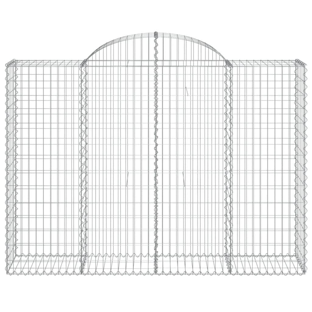 Gabionkurver buede 25 stk 200x50x140/160 cm galvanisert jern