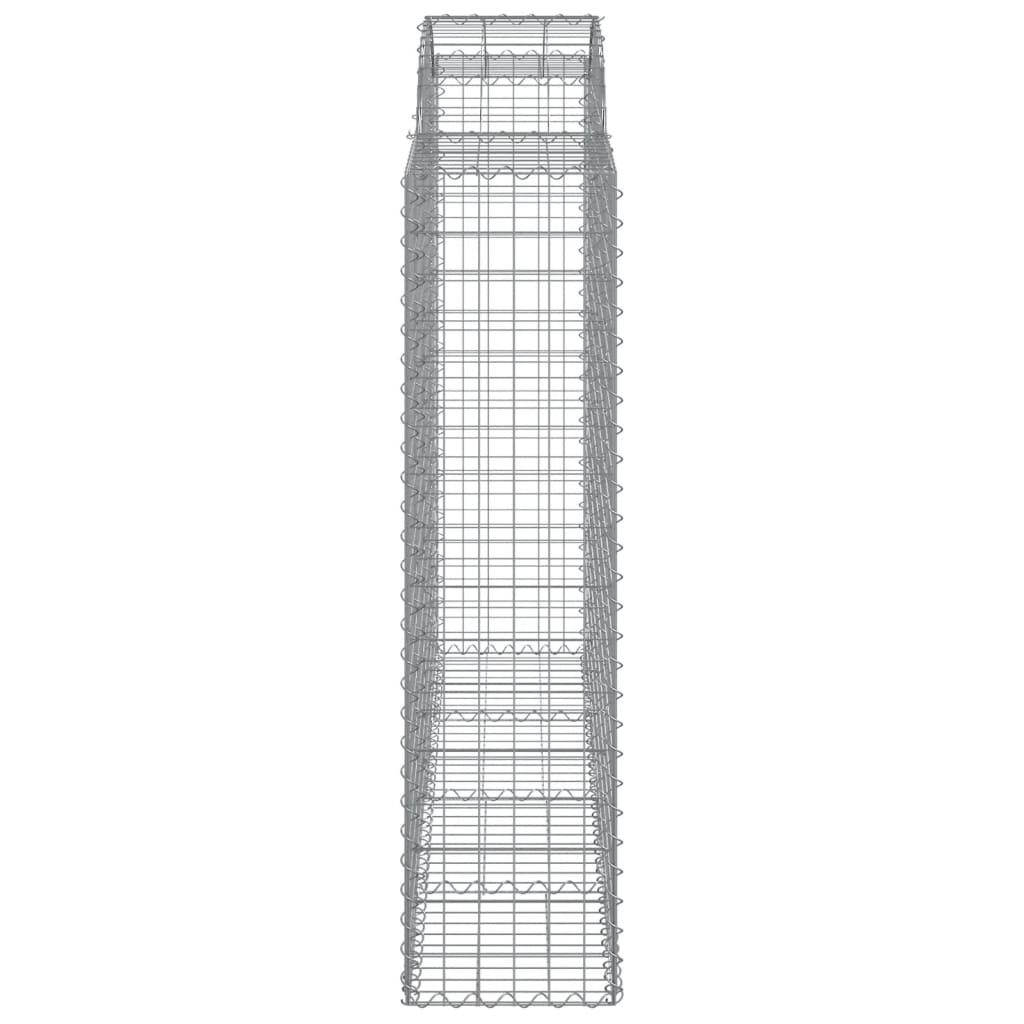 Gabionkurver buede 5 stk 200x50x160/180 cm galvanisert jern
