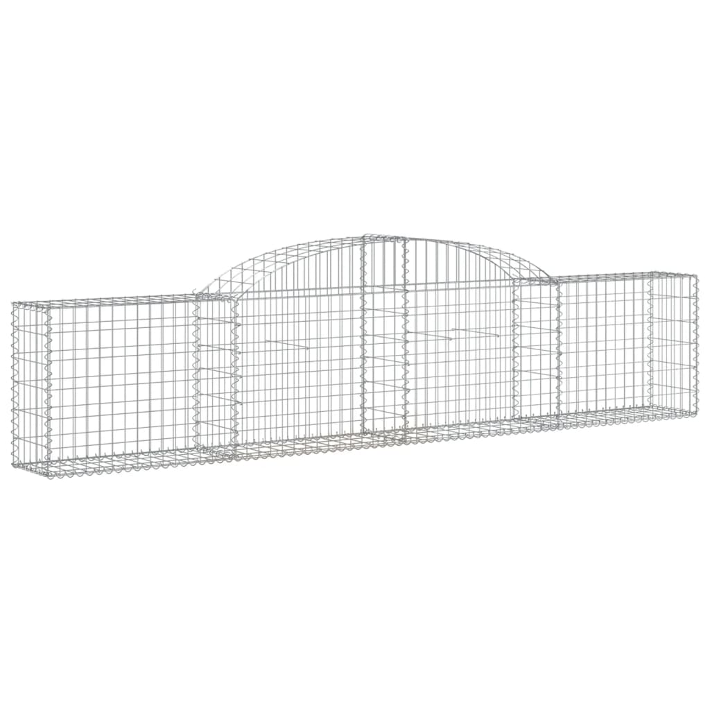 Gabionkurver buede 20 stk 300x30x60/80 cm galvanisert jern