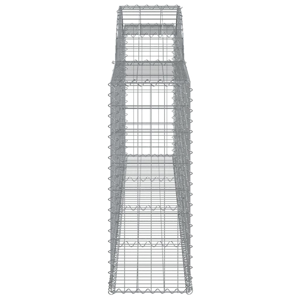 Gabionkurver buede 7 stk 300x30x80/100 cm galvanisert jern