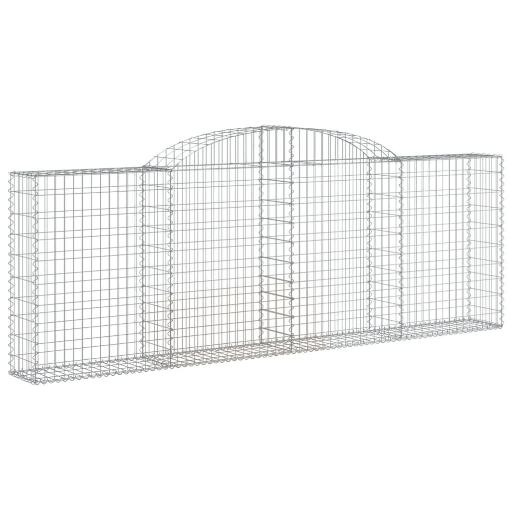 Gabionkurver buede 3 stk 300x30x100/120 cm galvanisert jern