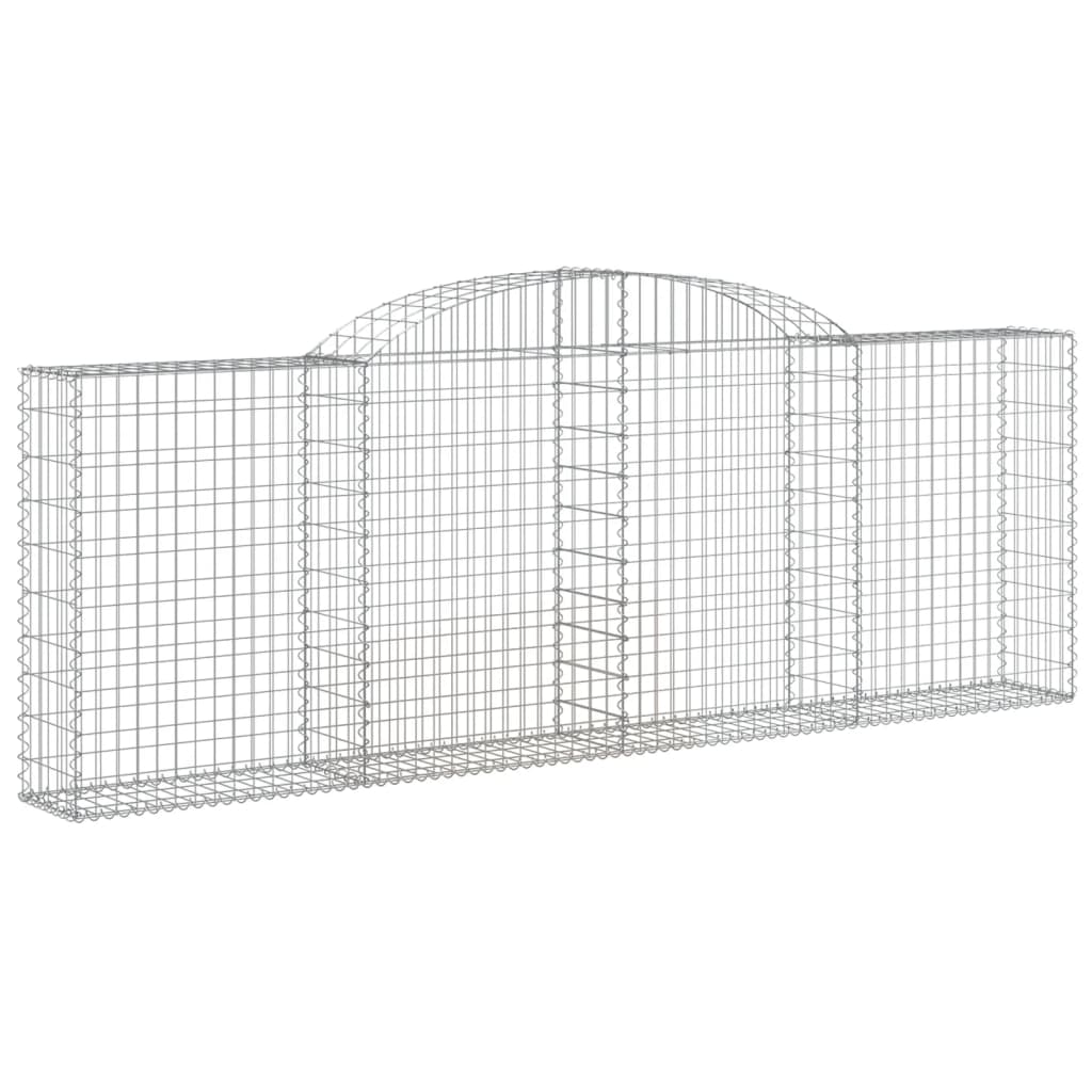 Gabionkurver buede 5 stk 300x30x100/120 cm galvanisert jern