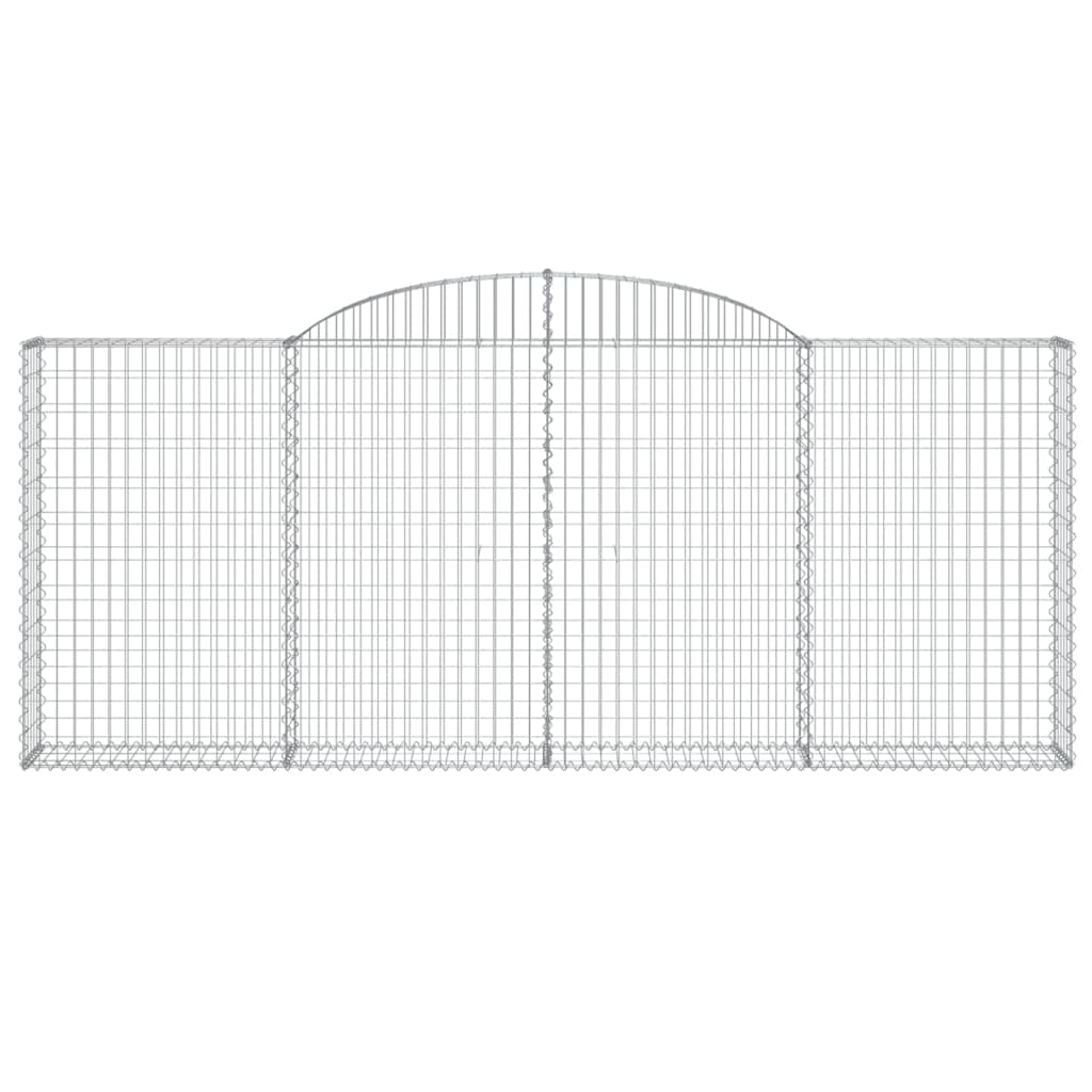 Gabionkurver buede 13 stk 300x30x120/140 cm galvanisert jern