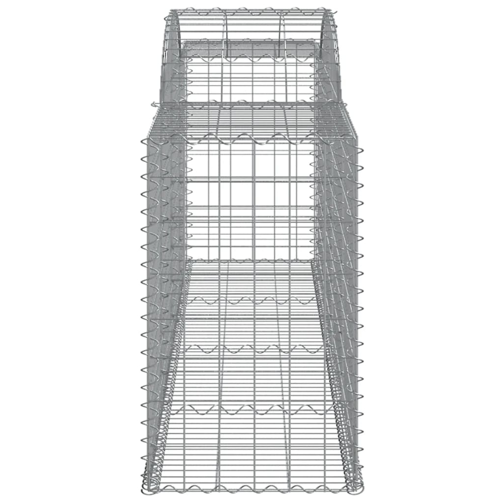 Gabionkurver buede 2 stk 300x50x80/100 cm galvanisert jern