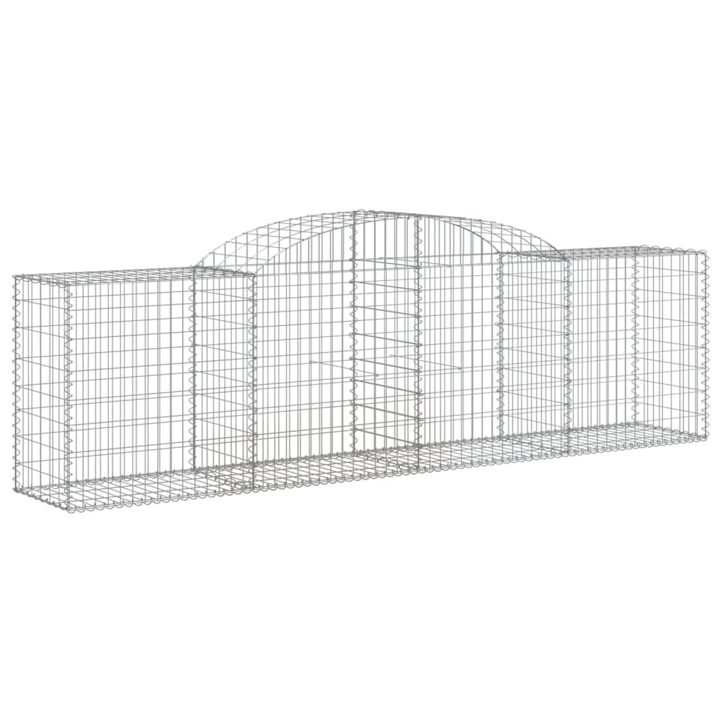 Gabionkurver buede 5 stk 300x50x80/100 cm galvanisert jern