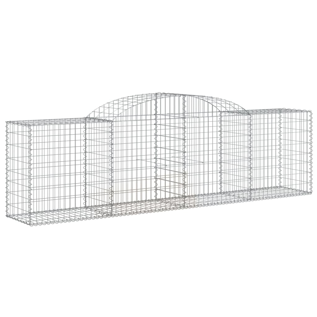 Gabionkurver buede 11 stk 300x50x80/100 cm galvanisert jern