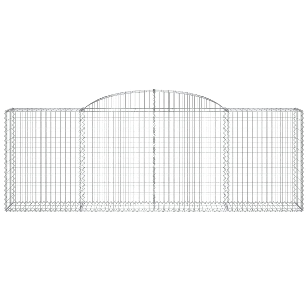 Gabionkurver buede 3 stk 300x50x100/120 cm galvanisert jern