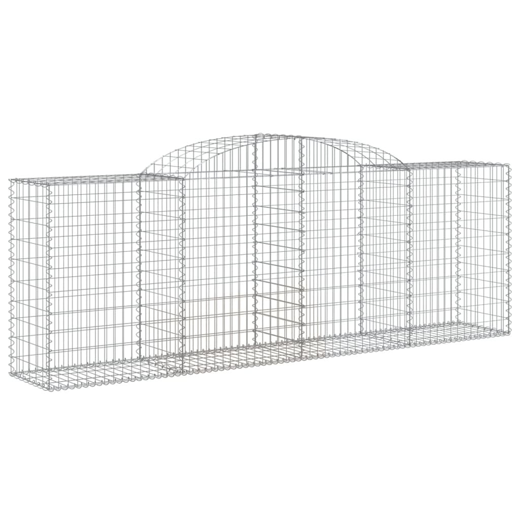 Gabionkurver buede 7 stk 300x50x100/120 cm galvanisert jern
