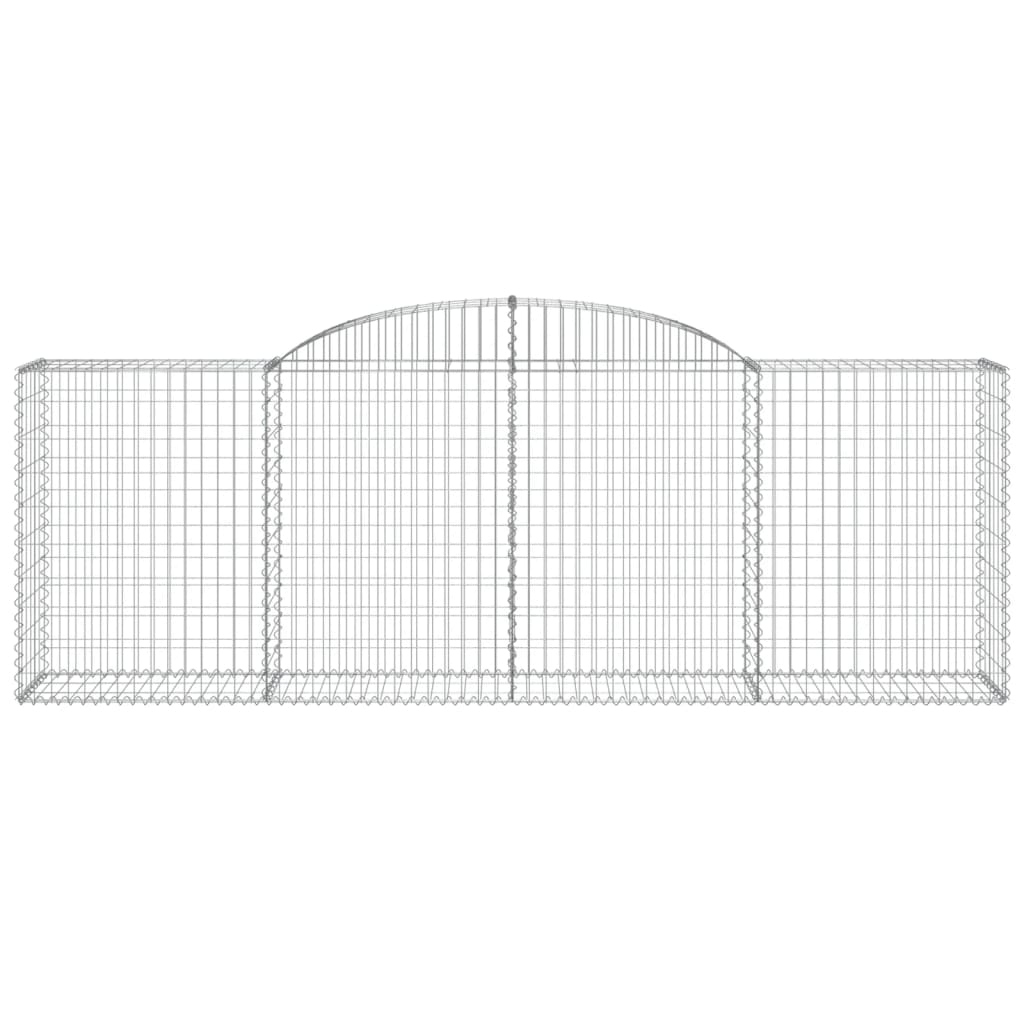 Gabionkurver buede 7 stk 300x50x100/120 cm galvanisert jern