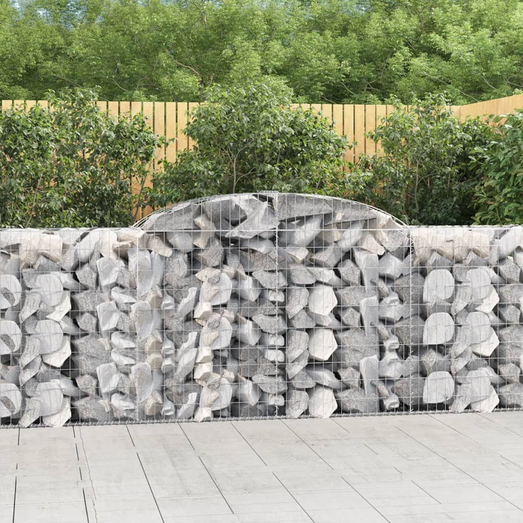 Gabionkurver buede 11 stk 300x50x100/120 cm galvanisert jern