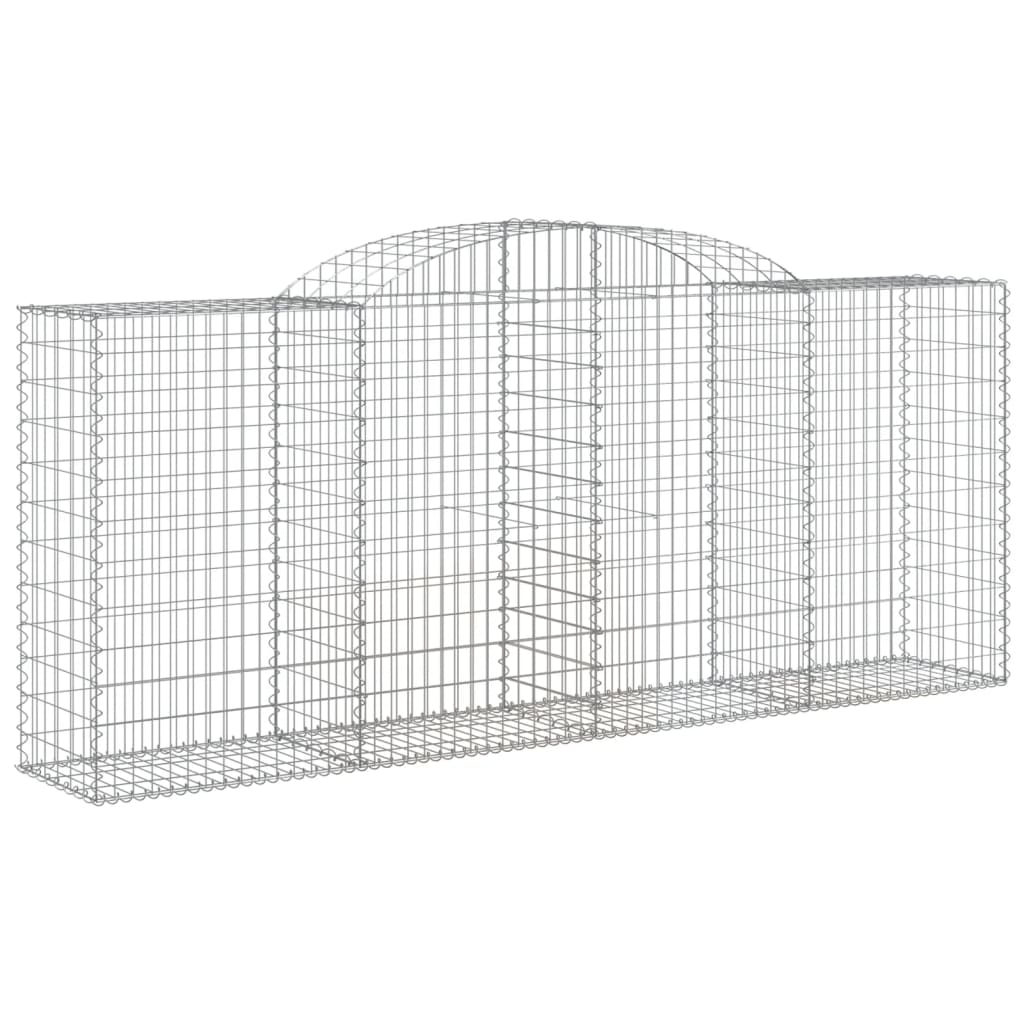 Gabionkurver buede 5 stk 300x50x120/140 cm galvanisert jern
