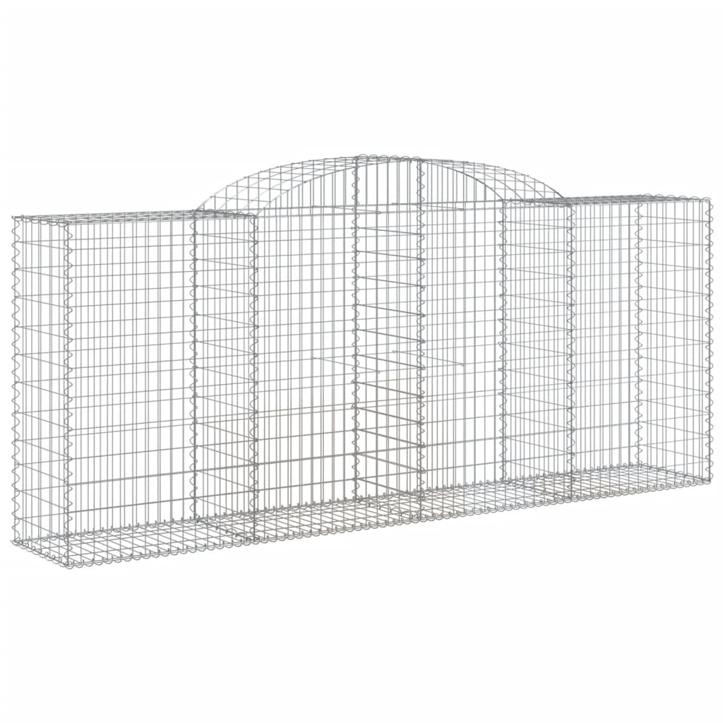 Gabionkurver buede 12 stk 300x50x120/140 cm galvanisert jern
