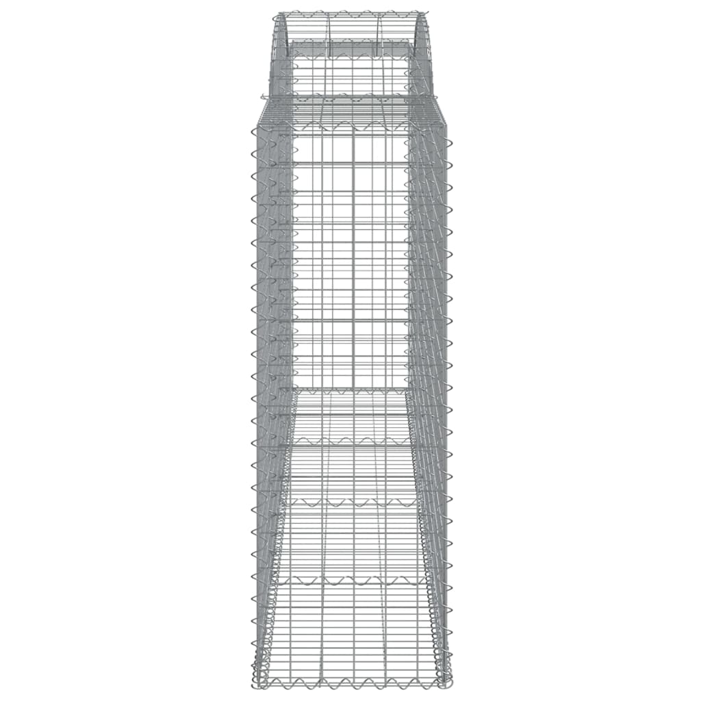 Gabionkurver buede 3 stk 300x50x140/160 cm galvanisert jern
