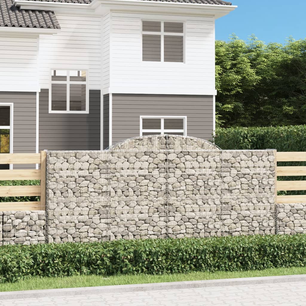 Gabionkurver buede 11 stk 300x50x140/160 cm galvanisert jern