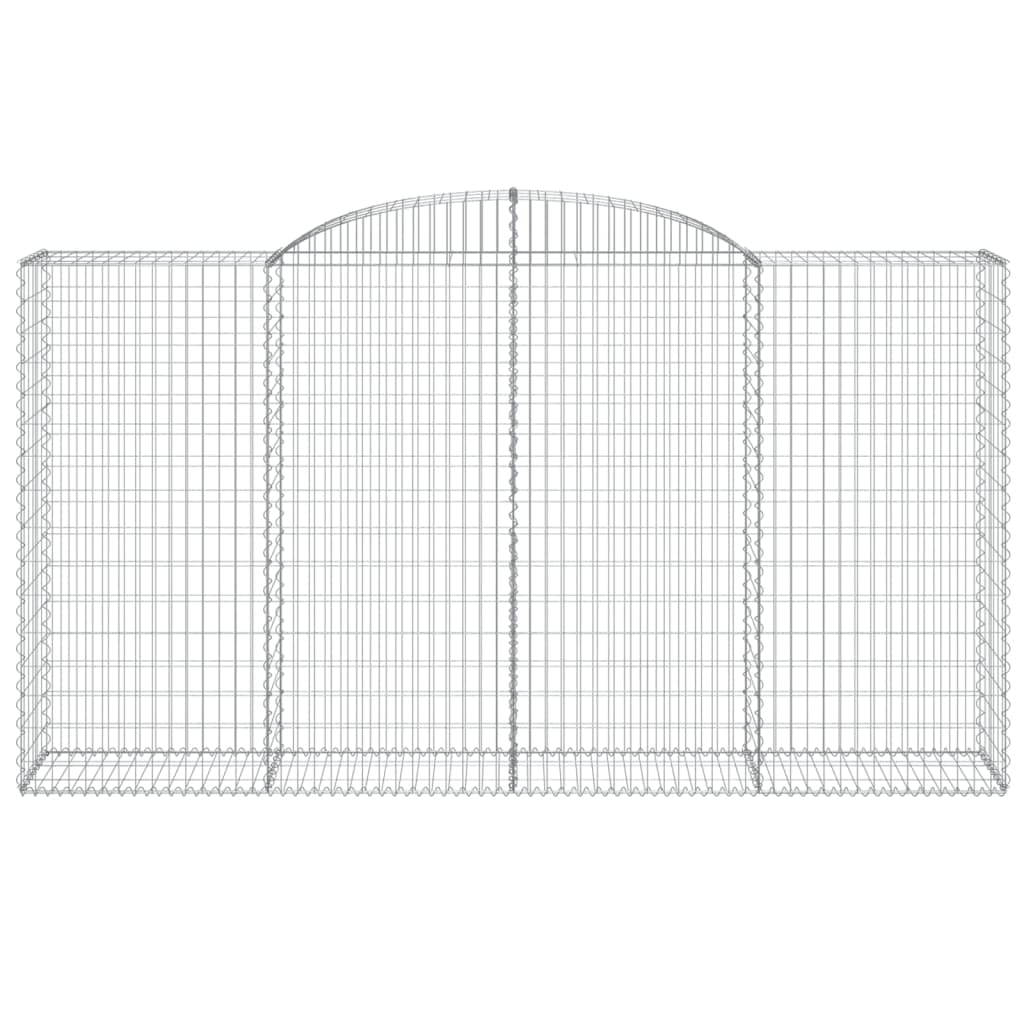 Gabionkurver buede 11 stk 300x50x160/180 cm galvanisert jern