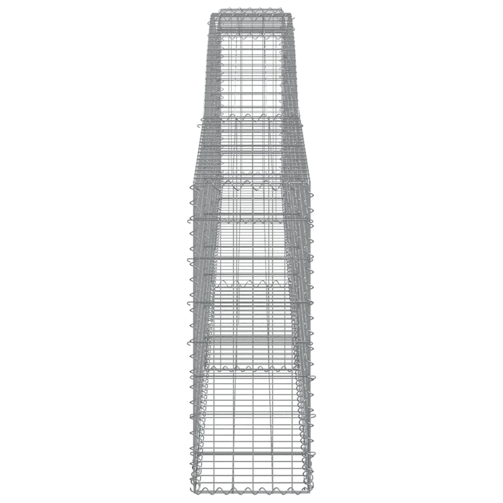 Gabionkurver buede 25 stk 400x30x80/100 cm galvanisert jern