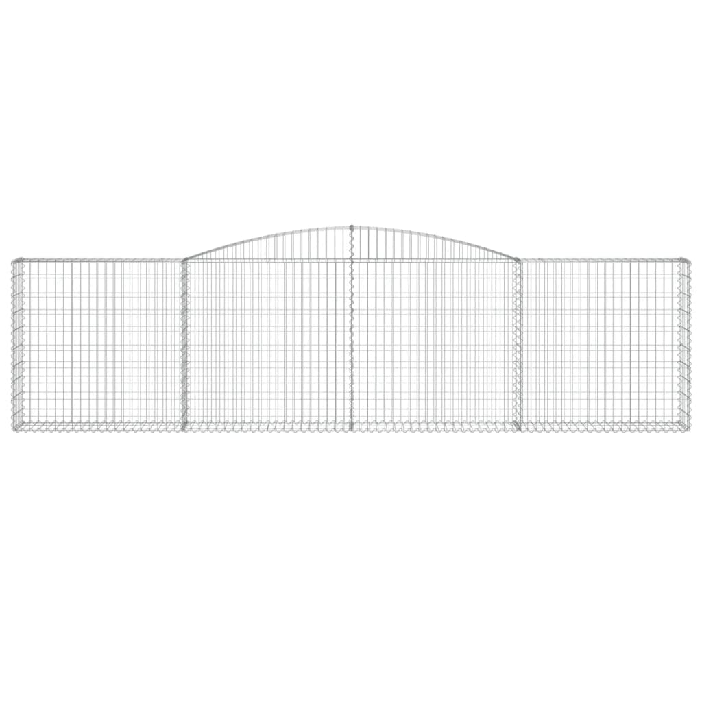 Gabionkurver buede 25 stk 400x30x100/120 cm galvanisert jern