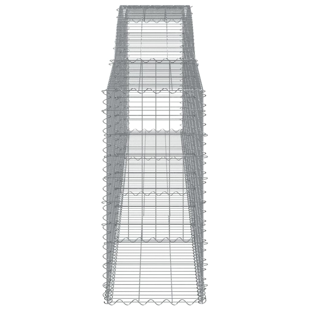 Gabionkurver buede 20 stk 400x50x100/120 cm galvanisert jern