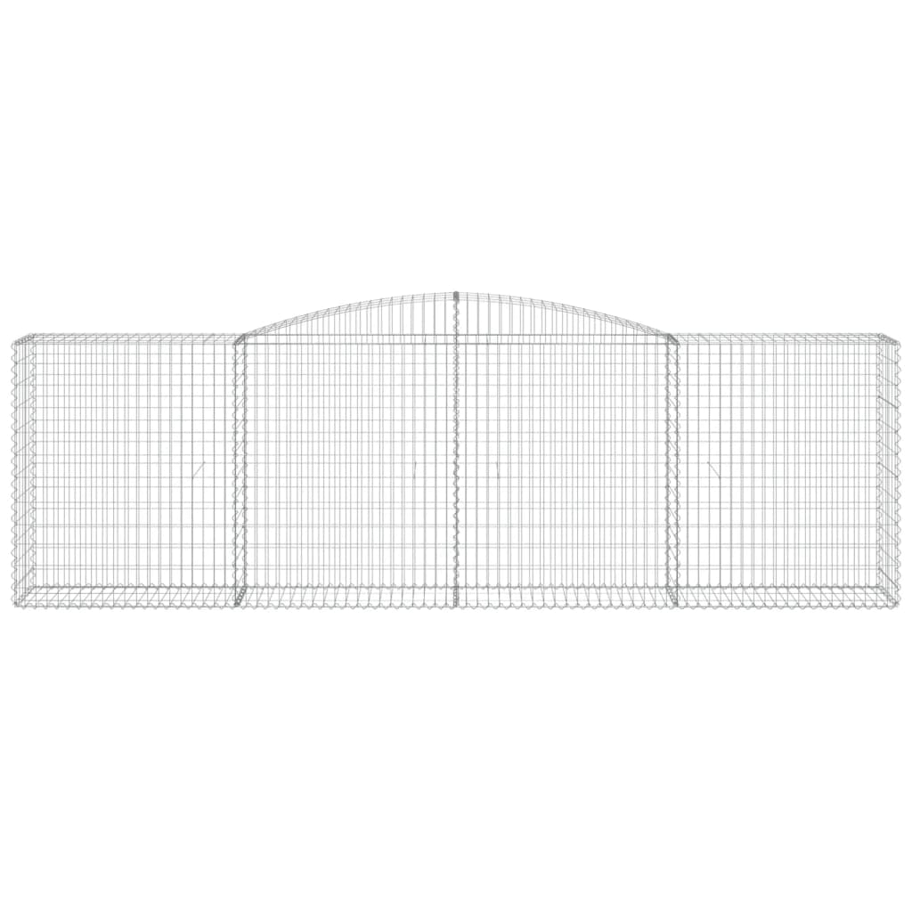 Gabionkurver buede 3 stk 400x50x120/140 cm galvanisert jern