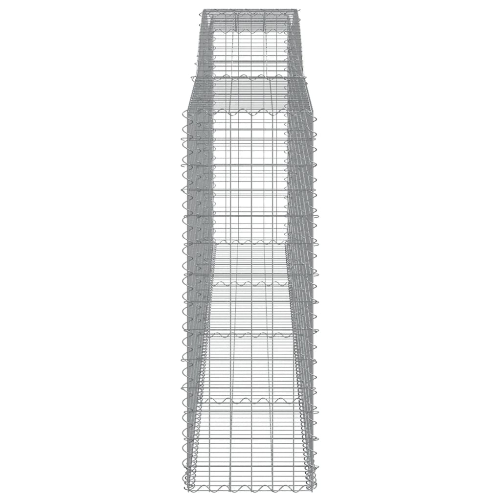 Gabionkurver buede 2 stk 400x50x140/160 cm galvanisert jern