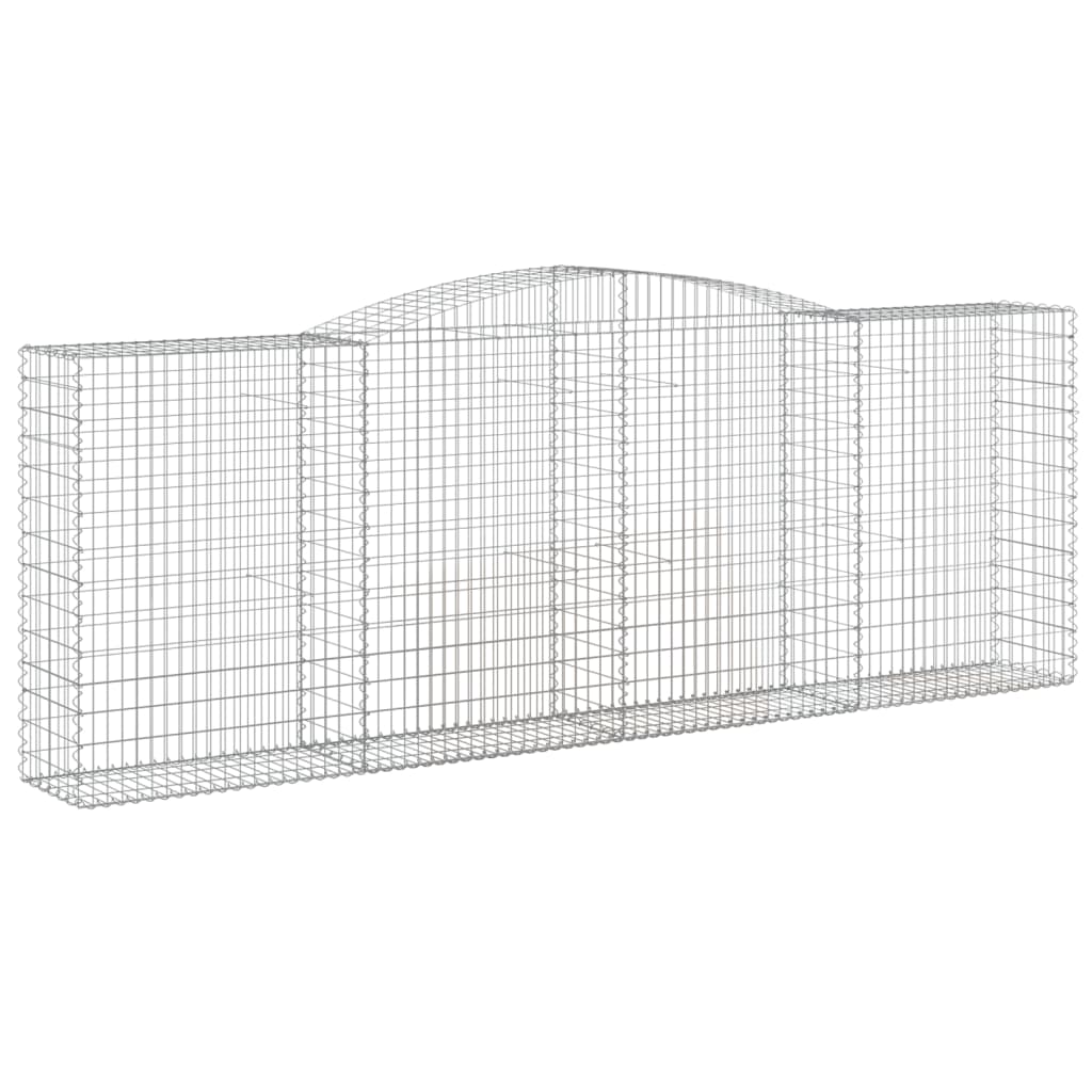 Gabionkurver buede 3 stk 400x50x140/160 cm galvanisert jern