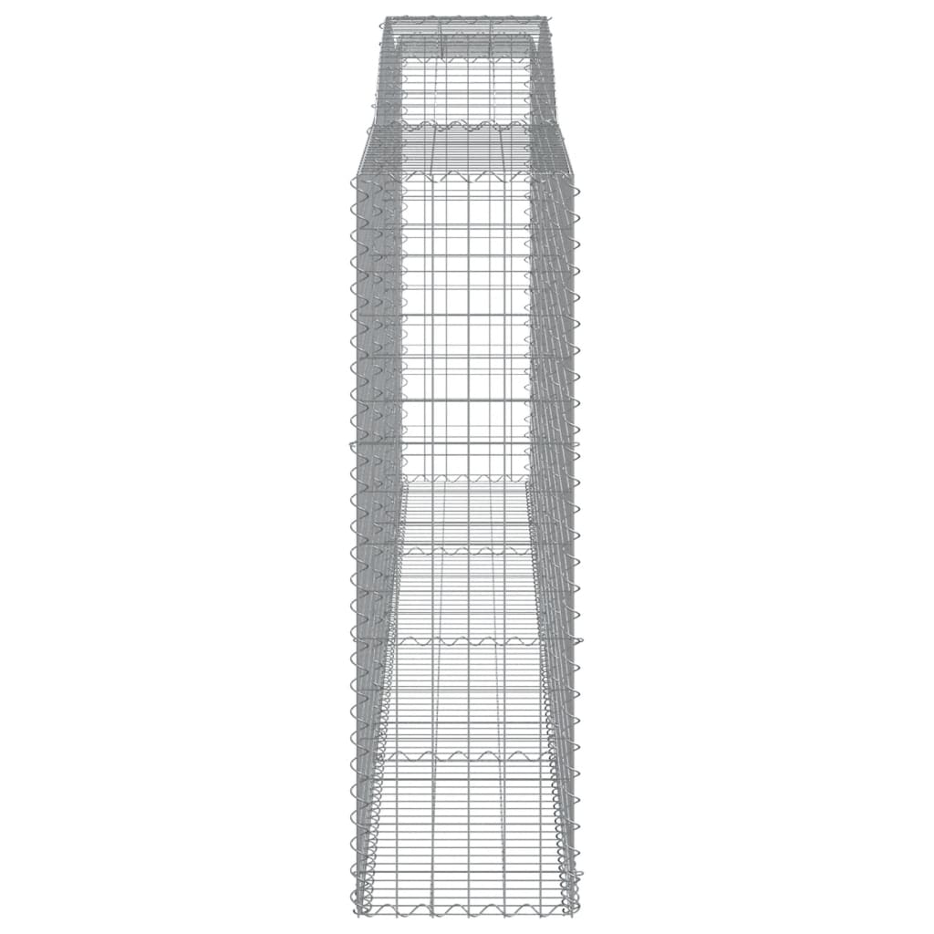 Gabionkurver buede 2 stk 400x50x160/180 cm galvanisert jern