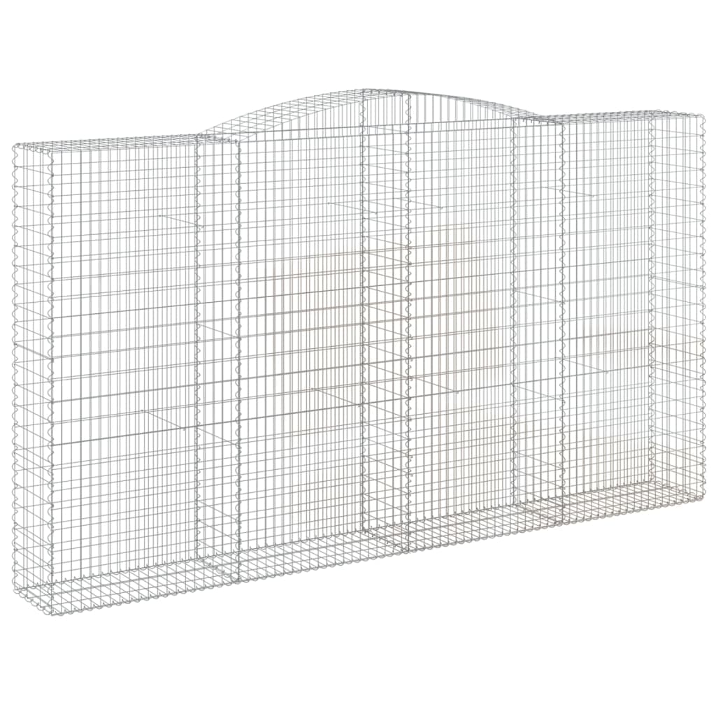 Gabionkurver buede 5 stk 400x50x220/240 cm galvanisert jern